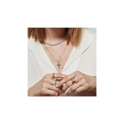 Collier Pierres Fines (turquoise) -Jollia Soldes Magasin 4 3