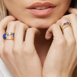 Bague Ethnique Lapis (bleu) -Jollia Soldes Magasin 8 5