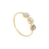 Bague Triple Pierres (labradorite) -Jollia Soldes Magasin bague 3 labra