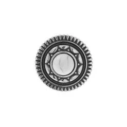 Bague Ronde Motifs Et Pierre Blanche (argent) -Jollia Soldes Magasin bague argent pierre blanc