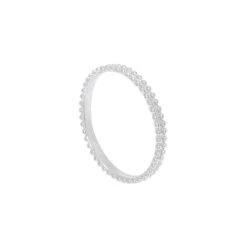 Bague Fine Perlée (argent)