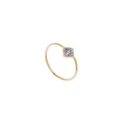 Bague Fine Carrée (silver Night)