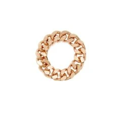 Bague Chaîne (dorée Rose) -Jollia Soldes Magasin bague chaine dore rose rock 2