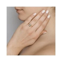 Bague Diamant Polki Goutte (plaqué Or) -Jollia Soldes Magasin bague diamant polki goutte