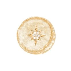 Bague Ronde étoile (plaqué Or) -Jollia Soldes Magasin bague dore zircon etoile 1