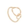 Bague Double Anneau (plaqué Or) -Jollia Soldes Magasin bague double anneaux plaque or 1