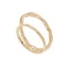 Bague Double Lisse Torsadée (plaqué Or) -Jollia Soldes Magasin bague double lisse torsade april please2