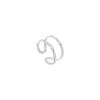Bague Fine Double Rangs Tressés (argenté) -Jollia Soldes Magasin bague double rang argent 2 copie