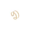 Bague Fine Double Rangs Tressés (doré) -Jollia Soldes Magasin bague double rang dore 2 copie