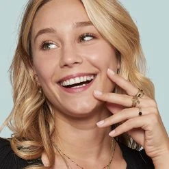 Bague Multirangs Pendentif étoile (doré) -Jollia Soldes Magasin bague etoile dore pendentif