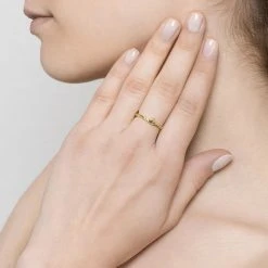 Bague Pierre Couronne (labradorite) -Jollia Soldes Magasin bague fine couronne pierre