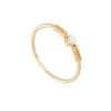 Bague Fine Petite Pierre (blanc) -Jollia Soldes Magasin bague fine email blanc