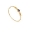 Bague Fine Petite Pierre (gris) -Jollia Soldes Magasin bague fine email gris