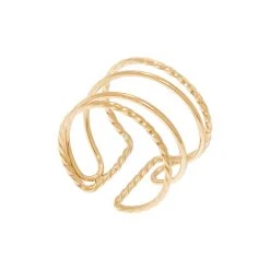 Bague Fine Multirangs (doré)
