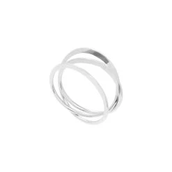 Bague Plate Triple (argent)