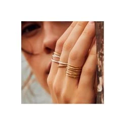 Bague Jonc Snake (Argent) -Jollia Soldes Magasin bague jonc argent bdm