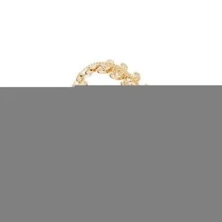 Bague Laurier Sertie (plaqué Or)