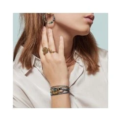 Bague Petite Médaille Gravée (doré) -Jollia Soldes Magasin bague medaille dore