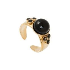 Bague Multi-pierres (onyx/nacre Grise)