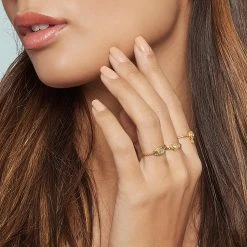 Bague Oeil Pierre (topaze) -Jollia Soldes Magasin bague oeil pierre 2