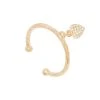Bague Fine Pendentif Coeur (doré) -Jollia Soldes Magasin bague ouverte breloque coeur