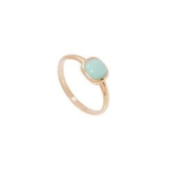 Bague Pendentif Carré (amazonite)