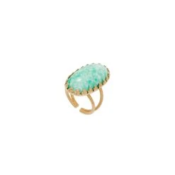 Bague Pierre Oversize (amazonite)