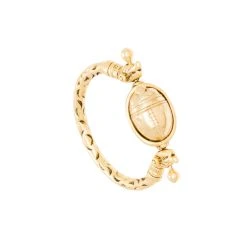 Bague Pivot Scarabée (plaqué Or)