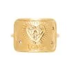 Bague Plaque Talisman Love (doré) -Jollia Soldes Magasin bague plaque talisman love 19657
