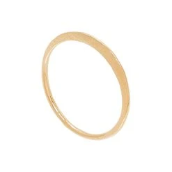 Bague Plate Simple (plaqué Or)