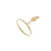 Bague Pendentif Plume (plaqué Or) -Jollia Soldes Magasin bague plume or 5