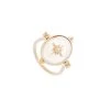 Bague Réversible Nacre Et Soleil (plaqué Or) -Jollia Soldes Magasin bague reversible blanche soleil dore 2