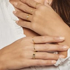 Bague Rose Des Vents (plaqué Or) -Jollia Soldes Magasin bague rose des vents 1