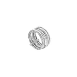 Bague Semainier Martelée (argent) -Jollia Soldes Magasin bague semainier argent martele byjollia 1