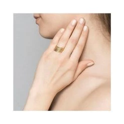 Bague Semainier (plaqué Or) -Jollia Soldes Magasin bague semainier dore jollia 3