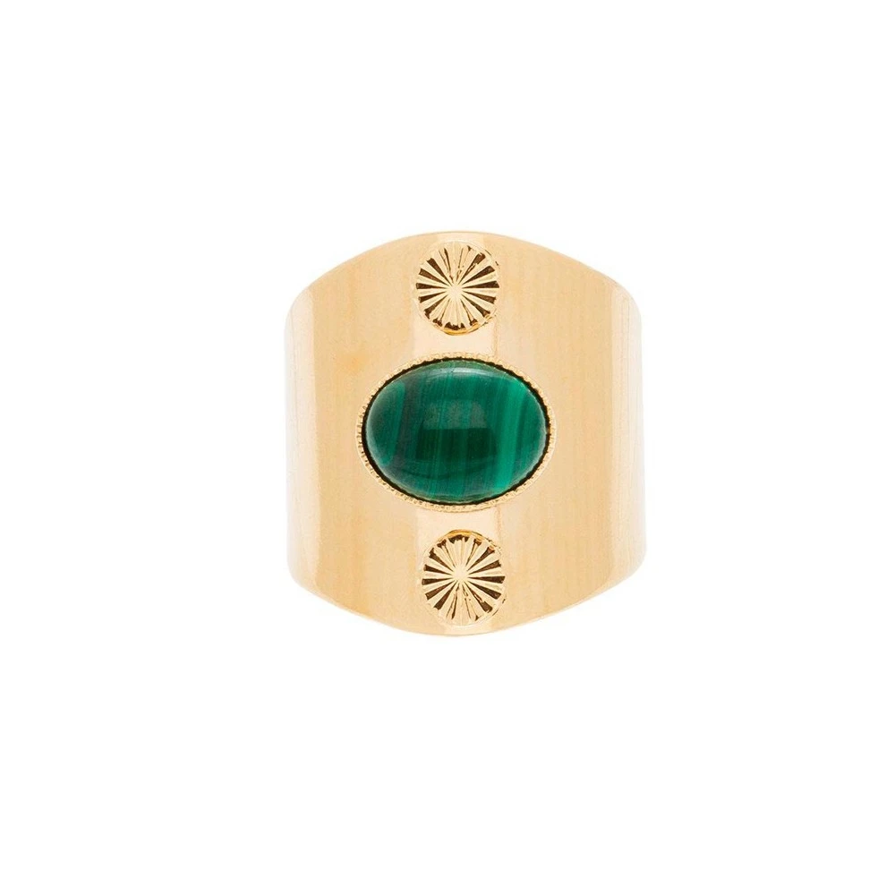 Bague Large Pierre (malachite) 5 Bague Large Pierre (malachite) – Image 3