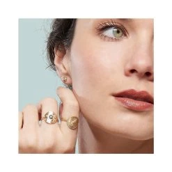 Bague Soleil Et Strass (plaqué Or) -Jollia Soldes Magasin bague soleil strass dore