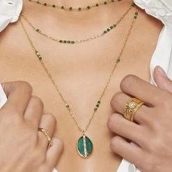 Bague Multirangs Soleil Zircons (doré) -Jollia Soldes Magasin bague soleil zircon dore 1