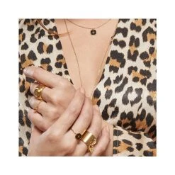 Bague Chevalière étoile Ajourée (doré) -Jollia Soldes Magasin bague zag bijoux dore 2 2