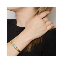 Bracelet Jonc Flèche (onyx Vert) -Jollia Soldes Magasin be maad vert 1