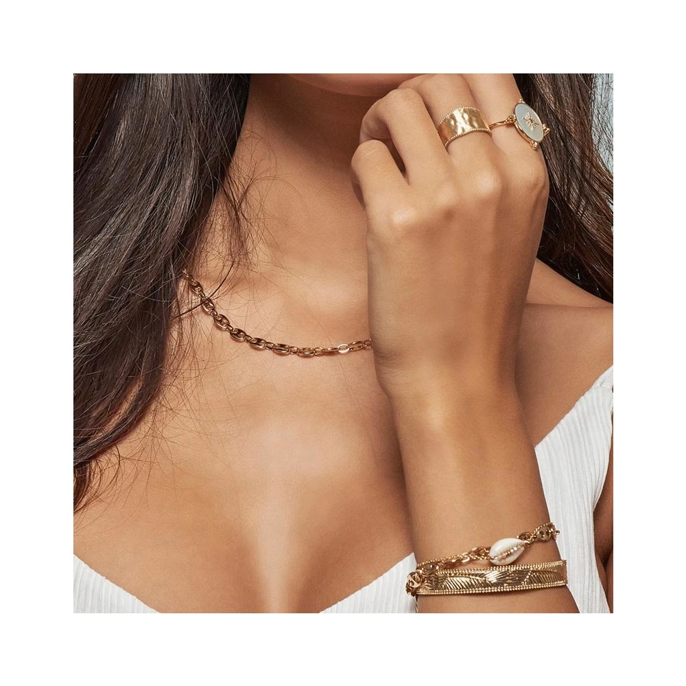 Bracelet Coquillage Perles (plaqué Or) 4 Bracelet Coquillage Perles (plaqué Or) – Image 2