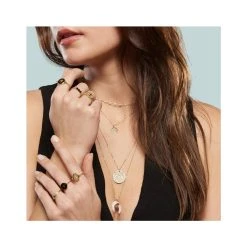 Sautoir Corne Nacre Grise (argenté) -Jollia Soldes Magasin bijoux zag 2 1 1 1