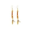 Boucles D'oreilles Lanière Orange (doré) -Jollia Soldes Magasin bo poa orange min