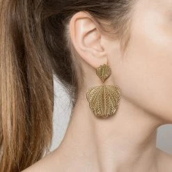 Boucles D'oreilles Papillon Ajouré (doré) -Jollia Soldes Magasin boucle ajourees dore