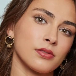 Boucles Cercles Et Anneau Torsadé (nacre) -Jollia Soldes Magasin boucle cercles nacre