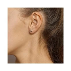 Boucles D'oreilles Puce Et Lune (plaqué Or) -Jollia Soldes Magasin boucle d oreille lune or 1