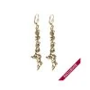 Boucles D'oreilles Feuilles Et Perle -Jollia Soldes Magasin boucle oreille feuille perle exclusivite