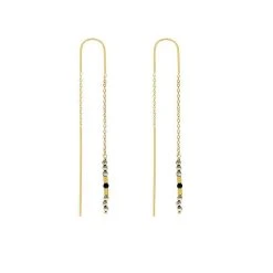 Boucles D'oreilles River (vermeil Et Pyrite)