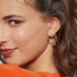 Boucles Cercles Et Anneau Torsadé (nacre) -Jollia Soldes Magasin boucles anneaux 1