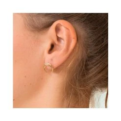 Boucles D'oreilles Corne (plaqué Or) -Jollia Soldes Magasin boucles oreilles cornes dore